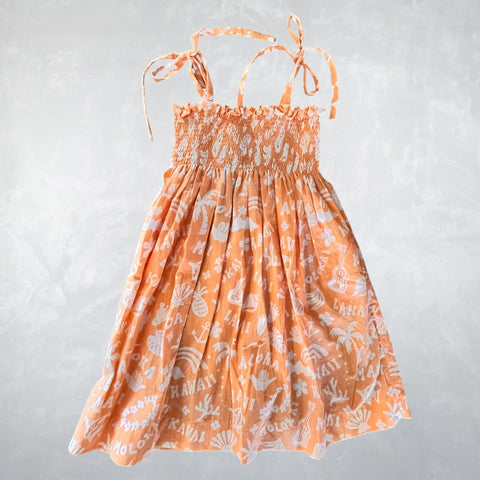 Kai Dress - it's Beachy Papaya