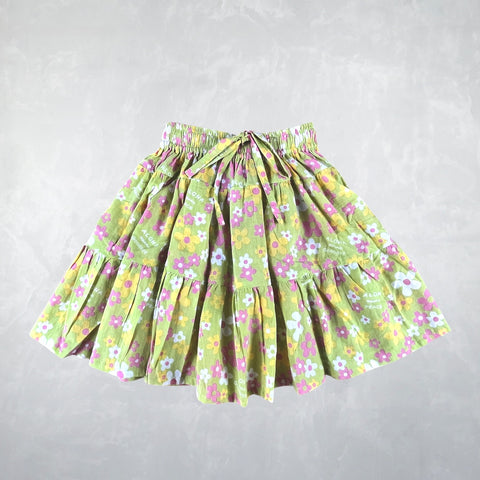 Little Laulea Skirt - Friendly Flowers Citron