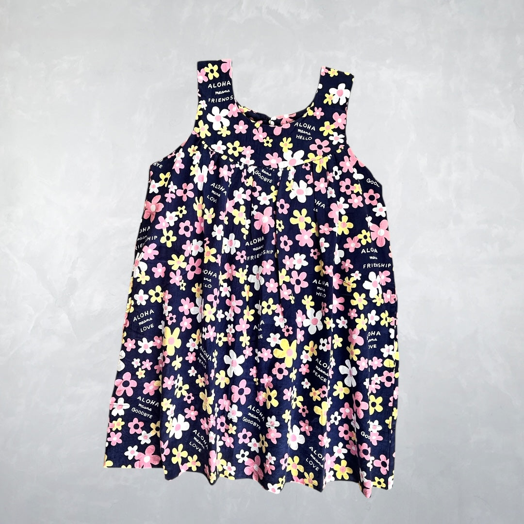 Tru Muu Dress - Friendly Flowers Navy