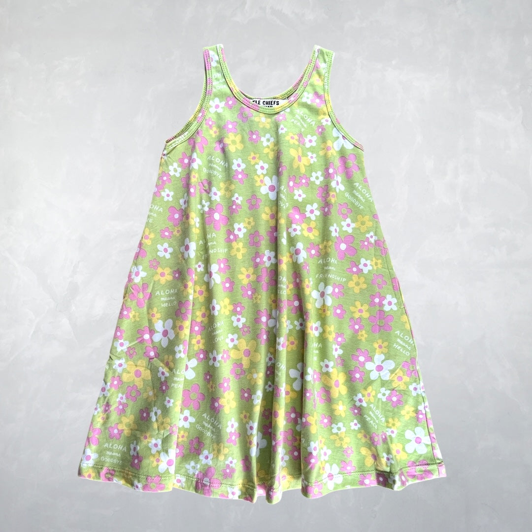 Sunshine Dress - Friendly Flowers Citron