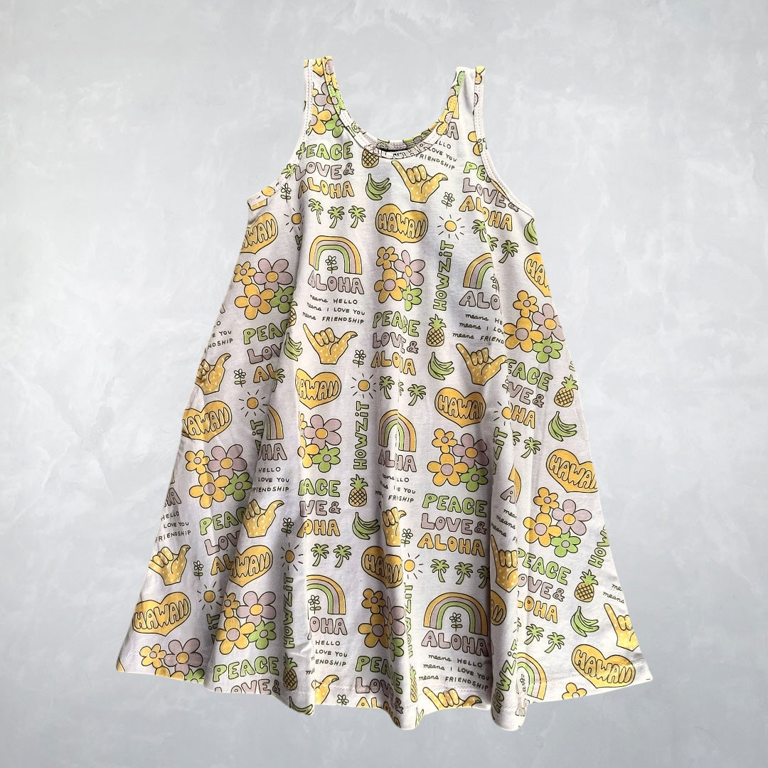 Sunshine Dress - Peace Love Light Pink