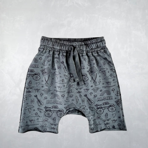 Ru Shorts  - Trouble Slate Grey