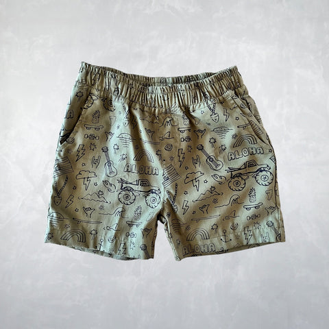 Fo' Sure Shorts - Trouble Olive