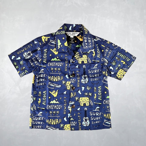 Aloha Shirt - Howzit Blue Base