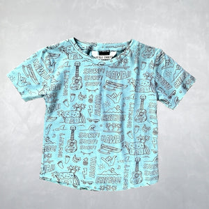 Beach Tee - Howzit Outline Minty