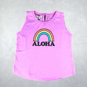 Betty Tank Top - Rainbow Aloha Pink