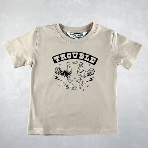 Motif Tee - Trouble Hawaii Sand