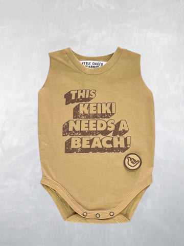 Tuffy Onesie - This Keiki Needs a Beach