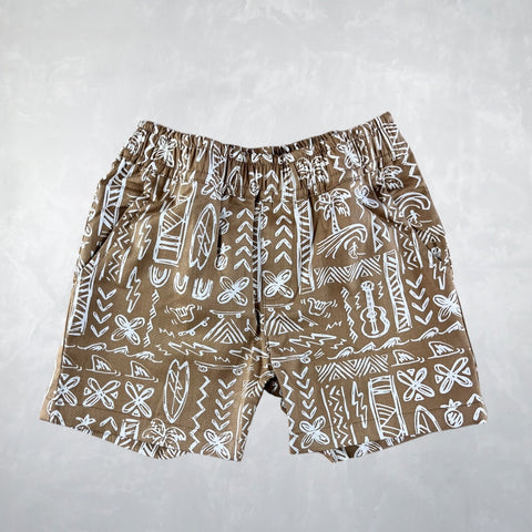 Fo' Sure Shorts - Tapa Shaka Buck