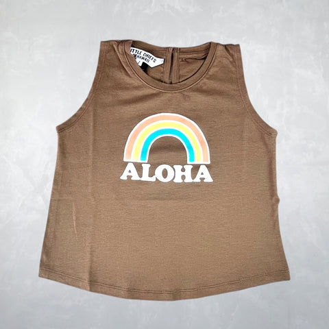 Betty Tank Top - Rainbow Hawaii Coconut