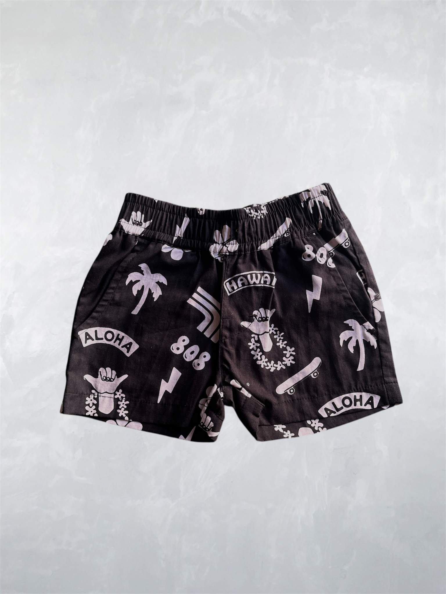 Coconut Shorts - Graffiti Black