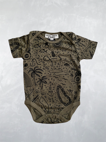 Tee Top Onesie - North Shore Jungle Green