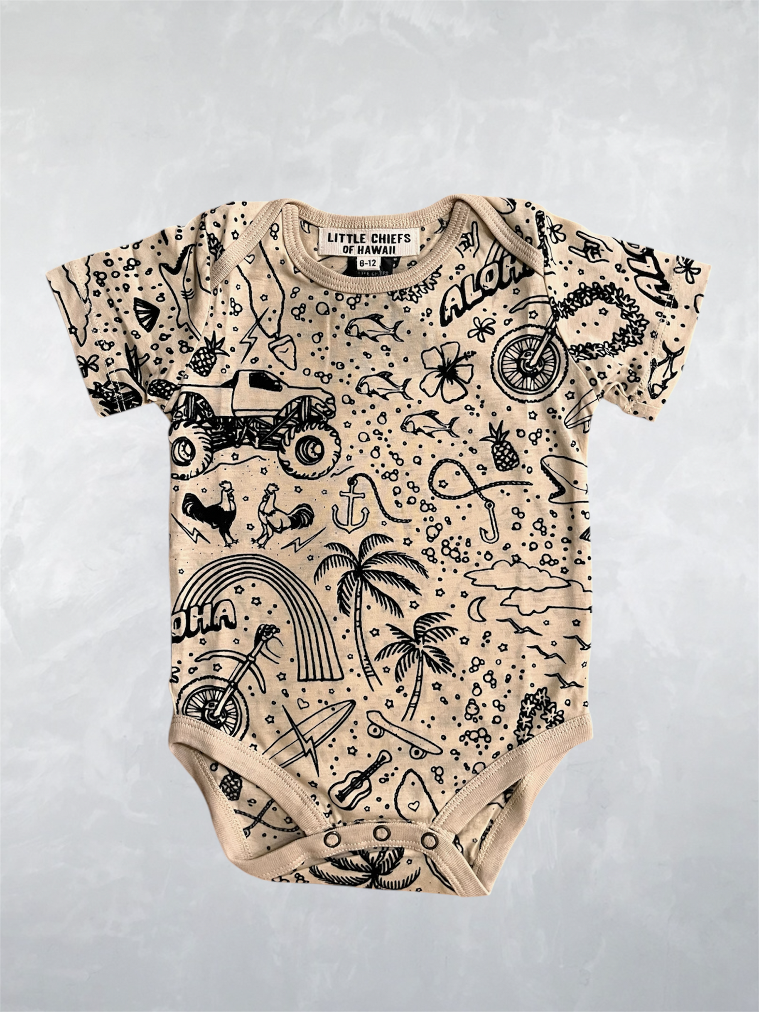 Tee Top Onesie - North Shore Sand