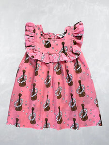 Plumeria Dress - Ukulele Pink