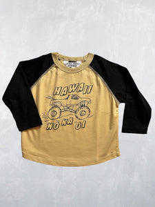Raglan T-shirt - Hawaii Truck Sand & Black