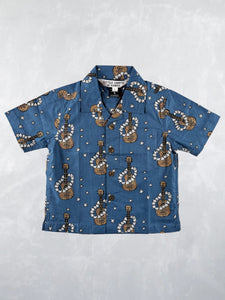 Aloha Shirt - Ukulele Light Navy