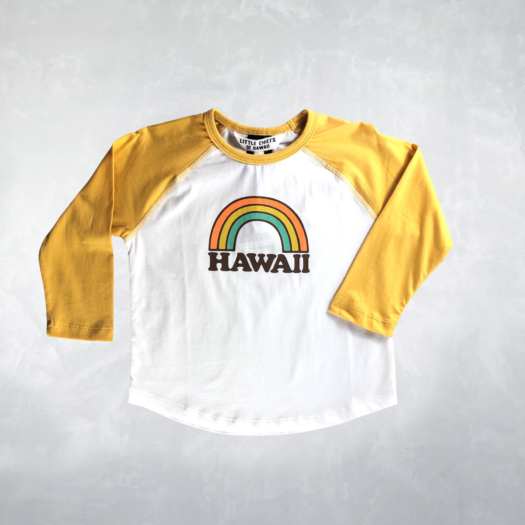 Raglan T-shirt - Rainbow Hawaii