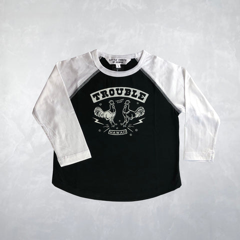 Raglan T-shirt - Rooster Trouble