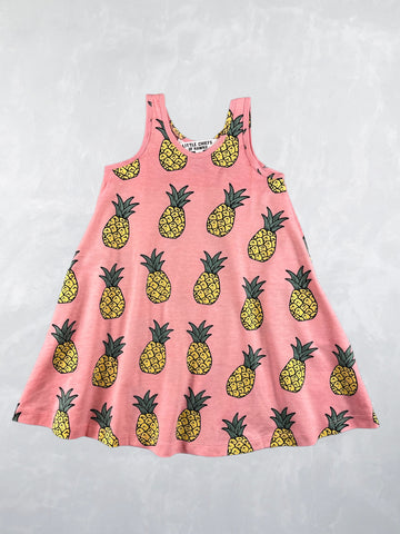 Sunshine Dress - Pineapples Pink